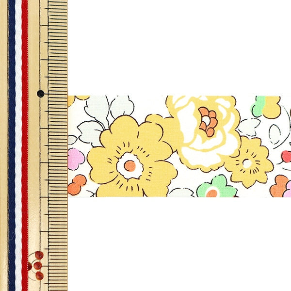 [From quantity 5] Ribbon "Liberty Fabric PrintRibbon Width 30mm RI-3332019LWE]