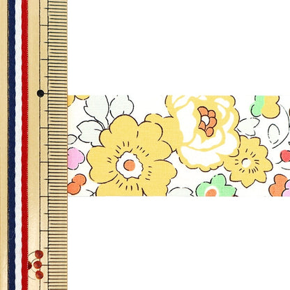 [Aus Menge 5] Band "Liberty Fabric Print Ribbon Breite 30mm RI-3332019lwe"