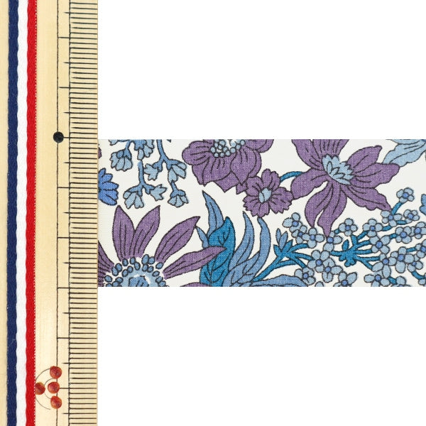 [From quantity 5] Ribbon "Liberty Fabric PrintRibbon Width 30mm RI-3636163YE]