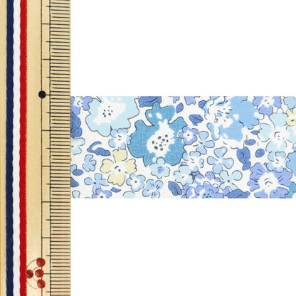 [Aus Menge 5] Band "Liberty Fabric Print Ribbon Breite 30mm RI-3636017ye"