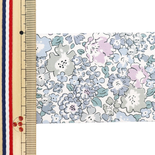 [From quantity 5] Ribbon "Liberty Fabric PrintRibbon Width 50mm RI-3636017ZE]