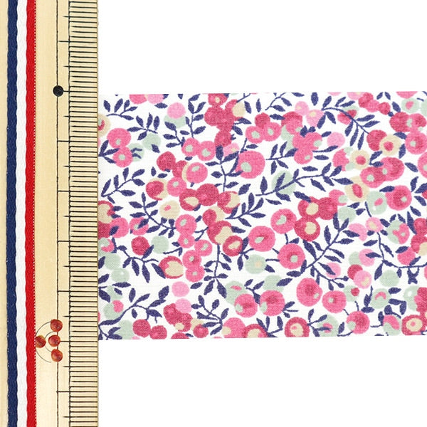 [Aus 5] Band "Liberty Fabric Print Ribbon Breite 50mm RI-36300116be"