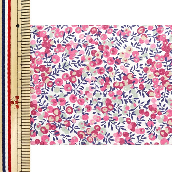 [Aus Quantität 5] Band "Liberty Fabric Print Ribbon Breite 80 mm RI-36300116be"