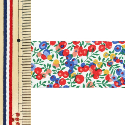 [Aus Quantität 5] Band "Liberty Fabric Print Ribbon Breite 30mm RI-36300116ee"