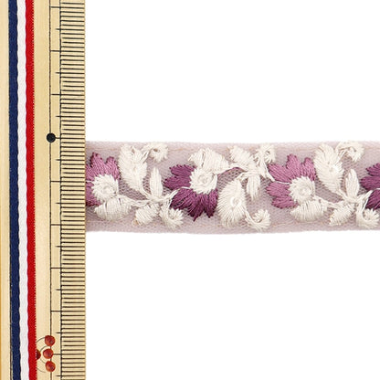 [الكمية من 5] الحرف اليدويةالزركشة 『2022 زركشة التطريز الهندي رمادي × أرجواني 45194G”