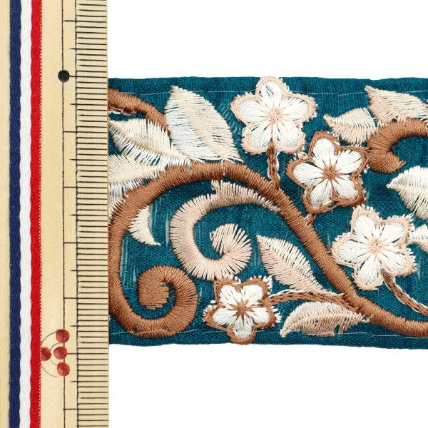 [الكمية من 5] الحرف اليدويةالزركشة 『2022 زركشة التطريز الهندي أخضر × بني 45356B”