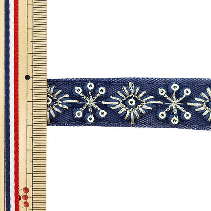 [Из количества 5] ремесленникОтделка "2022 Отделка для индийской вышивки Синий 157J"