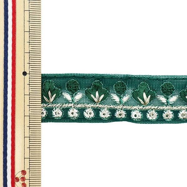 [الكمية من 5] الحرف اليدويةالزركشة 『2022 زركشة التطريز الهندي أخضر × أخضر 45172B”