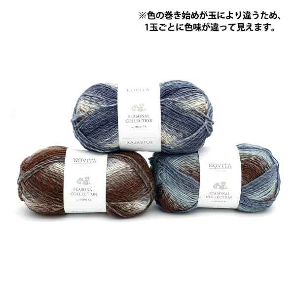 Autunno e invernoFilato "Novita Kajastus 872 No. Color Beach] Novita Novita