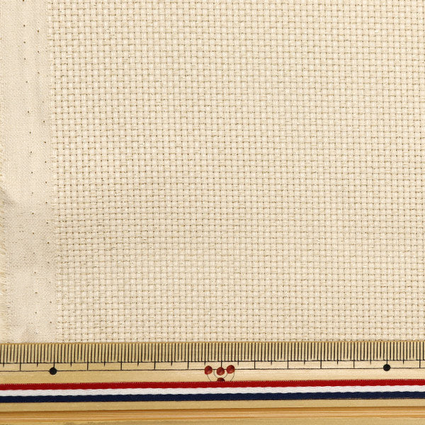 [De la quantité 1] Broderie Tissu "Lamejava Cross 55 14 compte 55 beige naturel x Gold 215525" LeCien Lucian Cosmo Cosmo