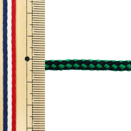 [From quantity 5] Craft Cord "Japanese-style circle string black x green 870-1"