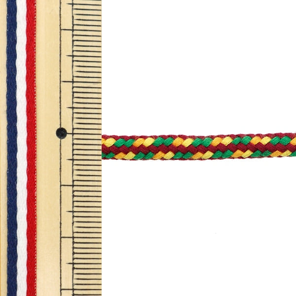 [From quantity 5] Craft Cord "Japanese-style circle string engine x green x yellow 870-4"