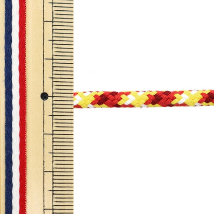 [الكمية من 5] حبل حرفة "سلك مستدير على الطراز الياباني أحمر × أصفر 870-5"