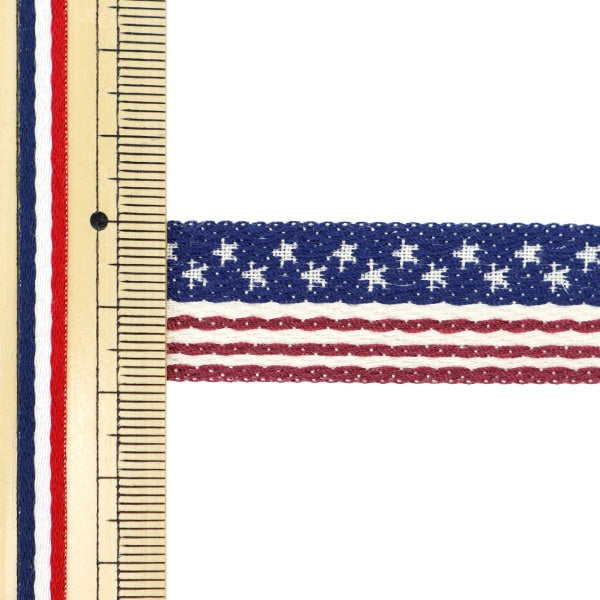 [De la cantidad 5] Cinta de artesanía "Cinta de tirolé American Flag 5961"