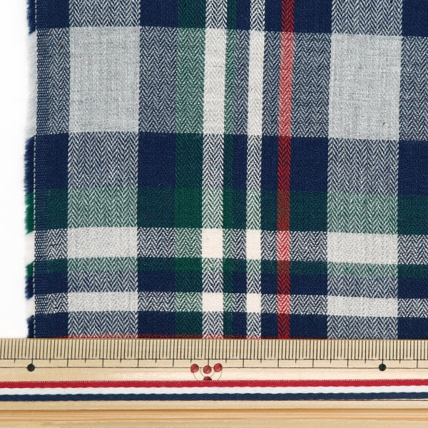 [From quantity 5] Fabric "Heribone Check 95044-6 Color CHECK-AW30"