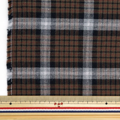 [수량 5에서] 천・원단 "Brushed Melange Check 5 No. 5 SH2098K-5"