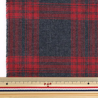 [الكمية تبدأ من 5] قماش “Fleece Melange check رقم 21 لون SH2098K-21”