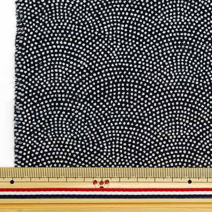 [From quantity 5] Fabric "Mura thread Cross single color monetary pattern Shark skin Komon 882223-5-1"