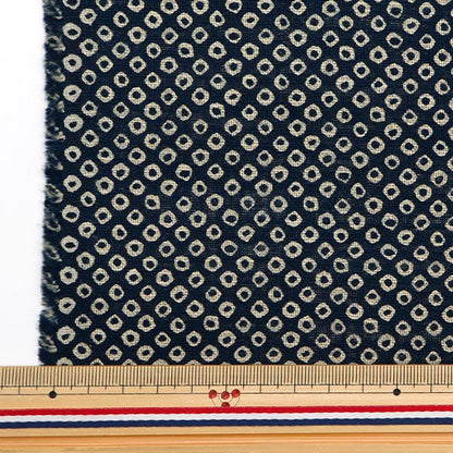 [From quantity 5] Fabric "Mura thread Cross single color single-colored pattern Kanoko 882223-25-1"