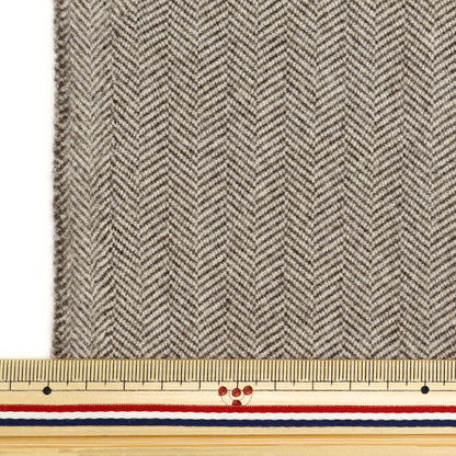 [From quantity 5] Fabric "Woollike Stretch Herringbone Herring Brown WLLIKE-HE-BR"