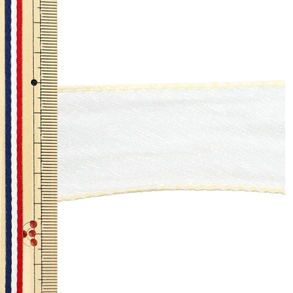 [الكمية من 5] الشريط ``ذيل السمكةالشريط عرض 31-40 مم تقريبًا عاجي 13838 بوصة