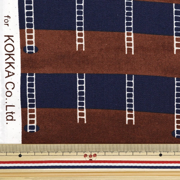 [De la cantidad 5] Fabric "Oxmadi orgánico Works Radder EKX-138-1D" Kokka Cocka