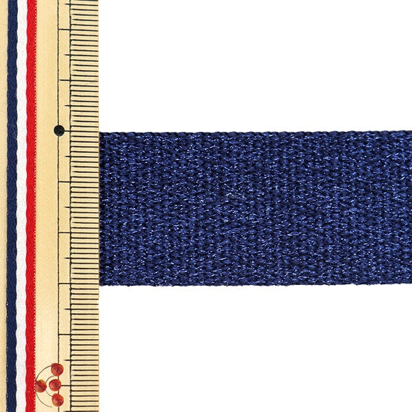 [الكمية من 5] شريط صناعة يدوية "شريط كريستالي عرض 30 ملم تقريبًا، كحلي YZ30305-D"