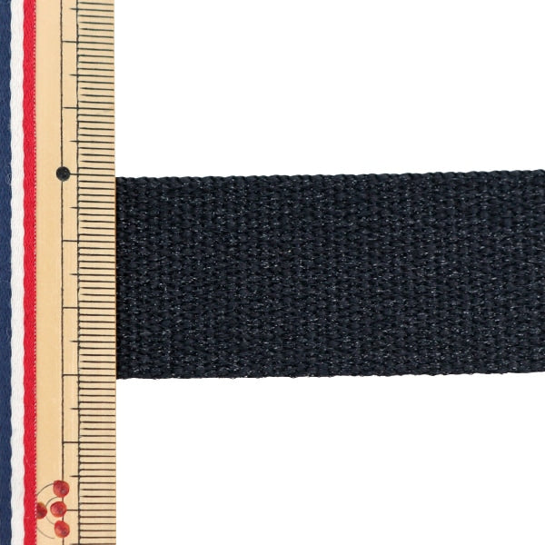 [الكمية من 5] شريط صناعة يدوية "شريط كريستالي عرض 30 مم تقريبًا، أسود YZ30305-E"