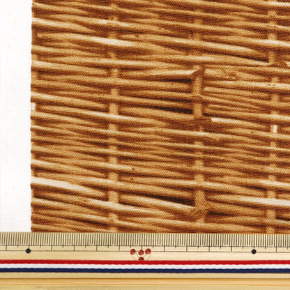 [De la quantité 5] tissu "Basket motif de panier brun oxsba-b