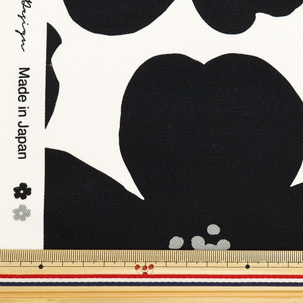 [From quantity 5] Fabric "Twill Anemone Garden Black TWFLANE-BK"