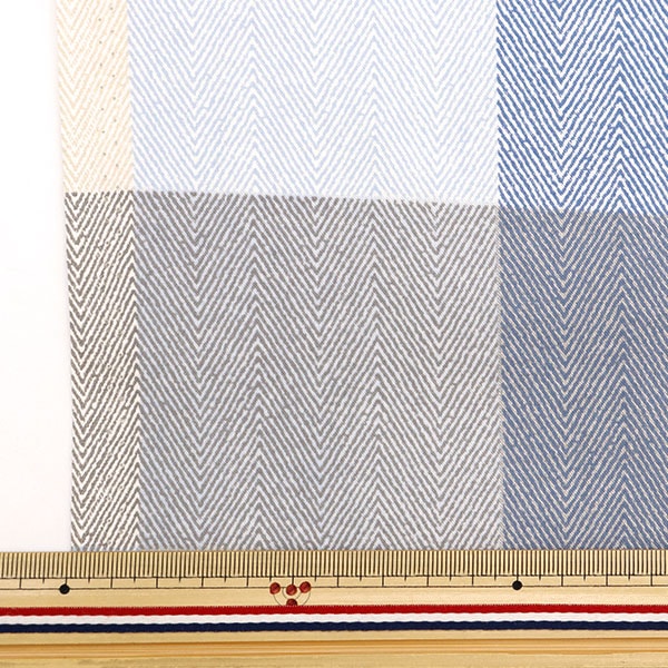 [De la cantidad 5] Fabric "Hojas Big Check Blue No-BCHE-B"