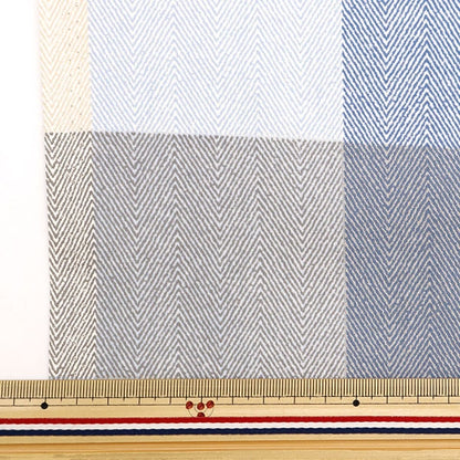 [De la cantidad 5] Fabric "Hojas Big Check Blue No-BCHE-B"