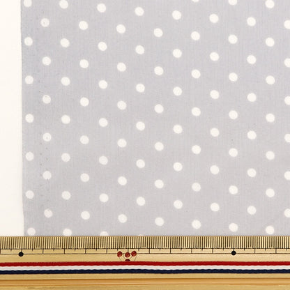 [From quantity 5] Fabric "TC Broad Dot Small Light Gray Not-Dots-C"