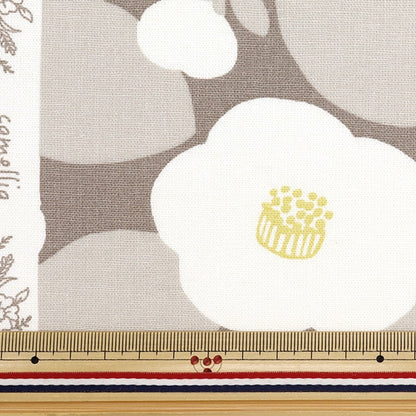 [From quantity 5] Fabric "Cotton hemp canvas Tsubaki light tea CLCCAM-BE"