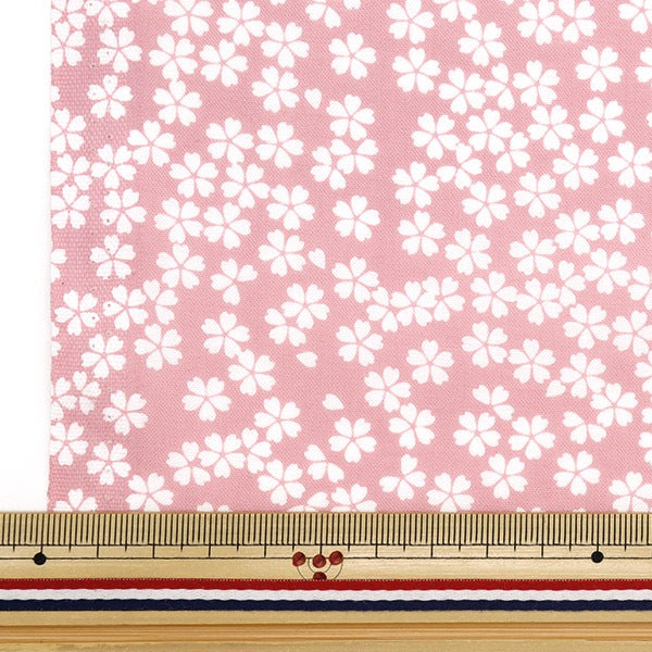 [From quantity 5] Fabric 『Sheeting Sakura Snowstorm Pink NO-SAKURA-A]