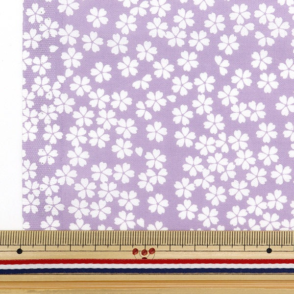 [Aus Menge 5] Stoff "Sitzgelegenheiten Sakura Snowftrum Purple No-Sakura-B"