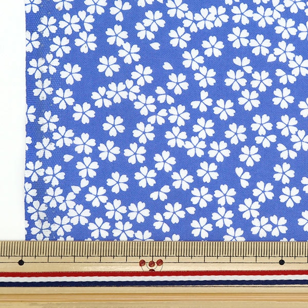 [Aus Menge 5] Stoff "Blatt Sakura Snow Navy No-Sakura-C"