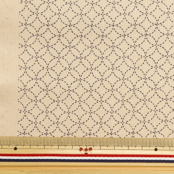 [From quantity 5] Fabric 『Sheeting Treasure beige 88222-11-1]