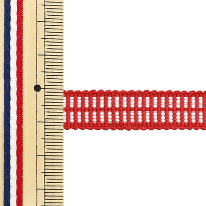 [수량 5에서] 수공예 끈 "Sanada String Cotton Flat String 4 분 너비 약 1.2cm 222 색상"