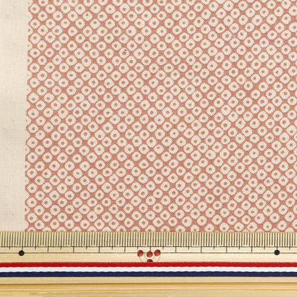 [From quantity 5] Fabric 『Sheeting Japanese toning pattern Kanoko cherry blossoms 88222-9-1]