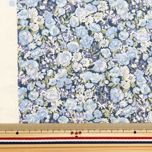 [الكمية من 5] قماش "Liberty Fabrics Corduroy Chive Blue 3639003-J23B" [Yuzawaya Original]