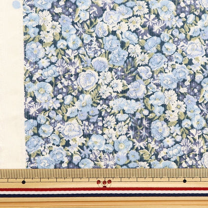 [De la cantidad 5] Fabric "Liberty Fabric Corduroy Challenge Blue 3639003-J23b" [Original de Yuzawaya]