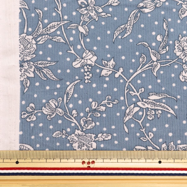 [من الكمية 5] القماش "Liberty Fabrics Corduroy Mallory Low Blue 4591108SJ23E" [Yuzawaya Original]