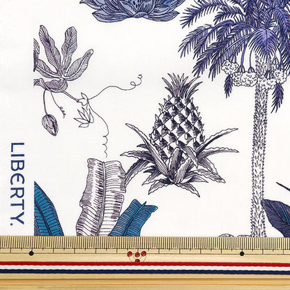 [من الكمية 5] القماش "Liberty Fabrics Tana Lawn Darwin's Journey 3634108-24CU" Liberty Japan Liberty Japan