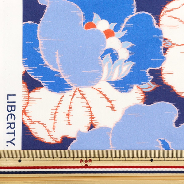 【数量5から】 生地 『リバティ・ファブリックス タナローン イカットアネモネ 3634115-24BU』 Liberty Japan リバティジャパン