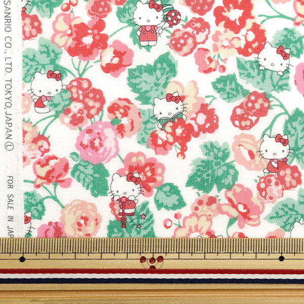 [الكمية من 5] القماش ``Liberty Fabrics Tana Lawn Momoko Blackberry Red DC28393-J24A'' [Yuzawaya Original]