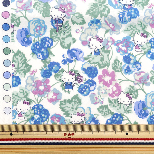 [From quantity 5] Fabric "Liberty Fabric Tana lawn Momoko Black Berry Blue DC28393-J24B]Yuzawayaoriginal】