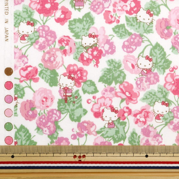 [De la cantidad 5] Fabric "Liberty Fabric Tanalone Momoko Blackberry Pink DC28393-J24c" [Original de Yuzawaya]