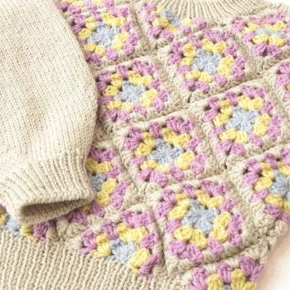 Вязаный комплект "Amotto Granny Square Kids Sweater Kit Sugarmint] Савада Савада