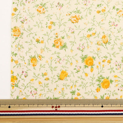 [De la quantité 5] tissu "siège roser jardin jaune no-rose-c"